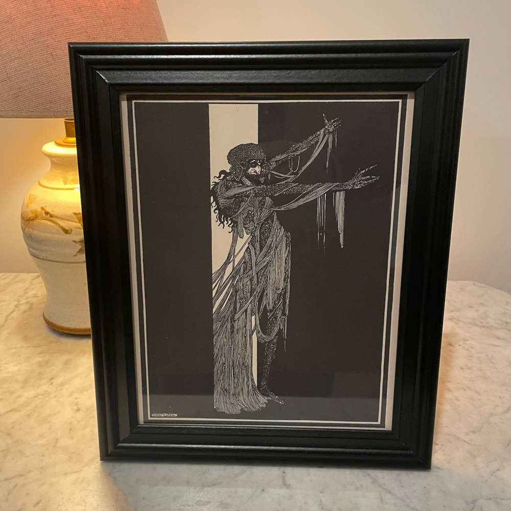 Edgar Allan Poe Zombie House of Usher Framed Print Harry Clarke 10x12 Wall Art